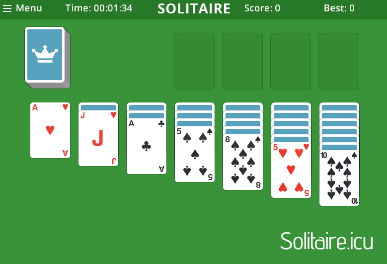 Solitaire - Free Online Game of Solitaire No Sign Up Needed