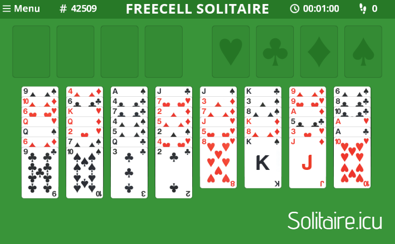Freecell solitaire